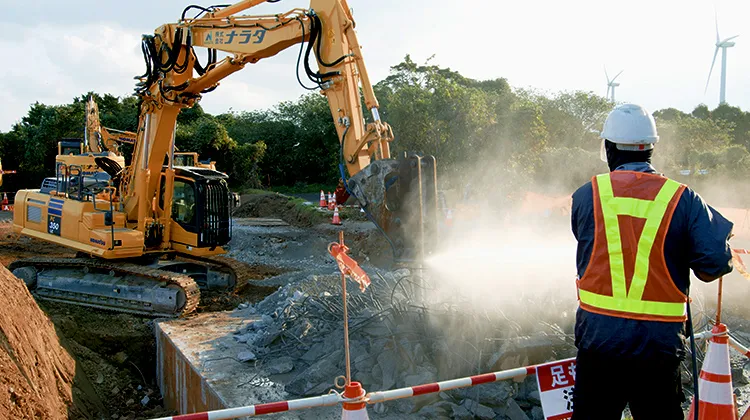 大型風力発電所 撤去工事 | 株式会社ナラタ | 佐賀の大型解体・特殊